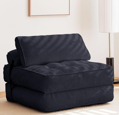 Sofá Cama Plegable – Sofá biplaza y Futón Convertible, Cojín Tapizado, Diseño que Ahorra Espacio para Sala de Estar, Habitación de Huéspedes, Dormitorio Universitario